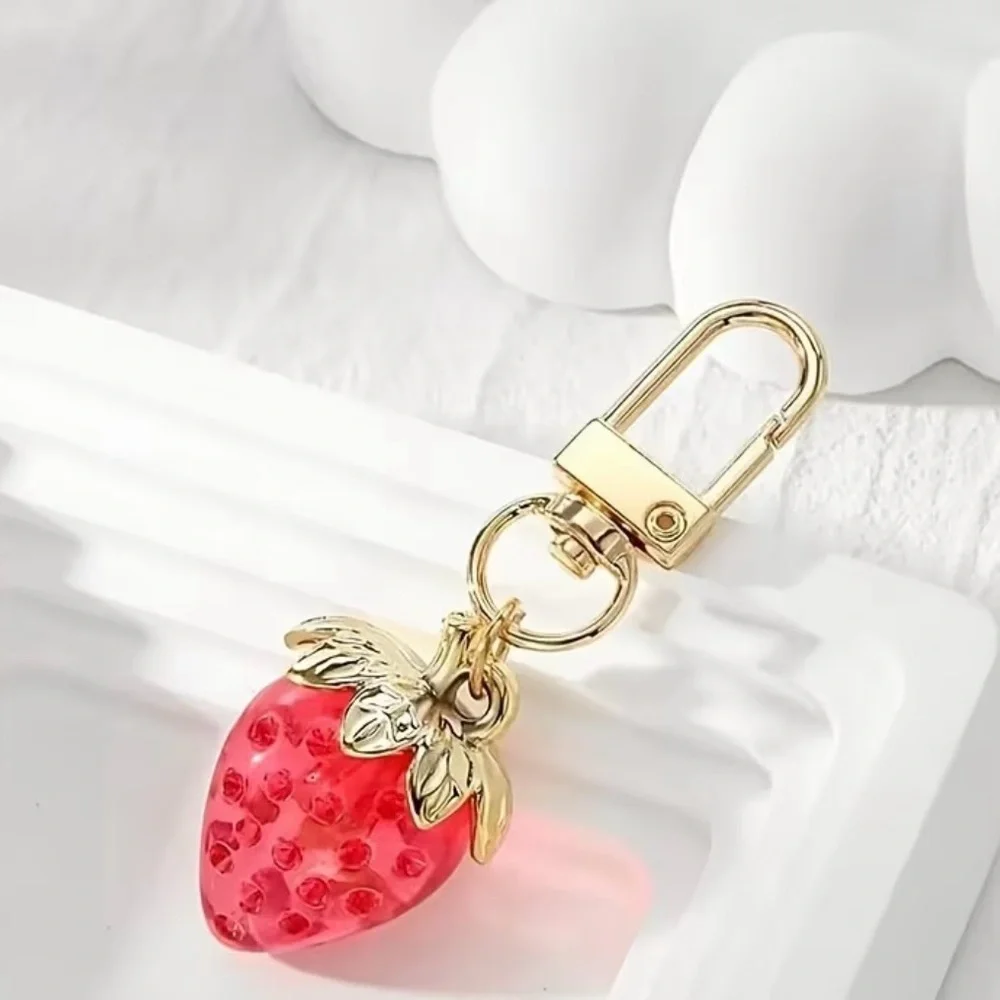Strawberry Keychain l Bag Clip | Purse‎ Clip